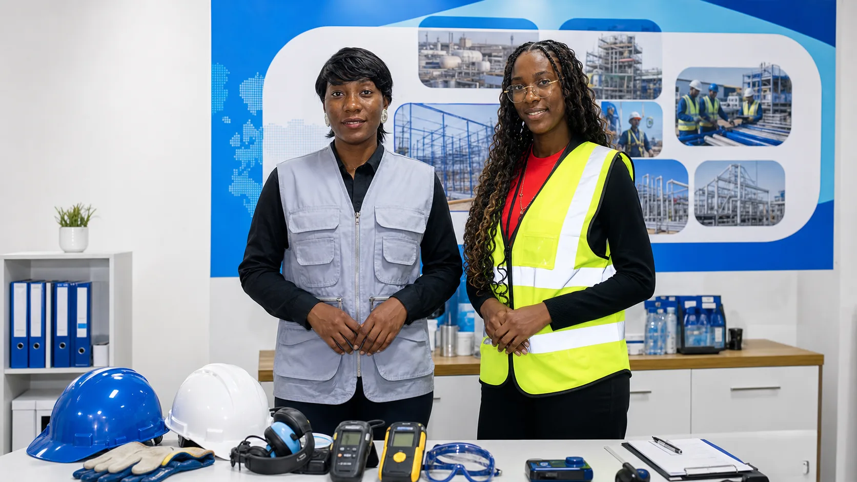 Colaboradoras da Kalandula Wonder Group em área técnica